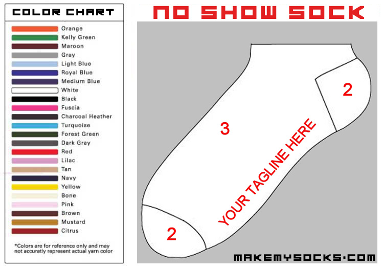 Custom No-Show Socks