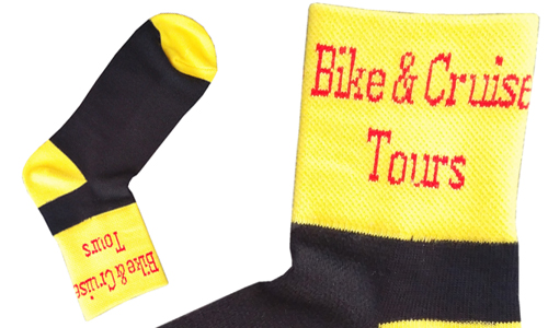 Personalized bike socks