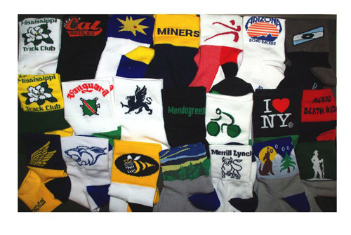 Examples of Custom Socks Made for Customers