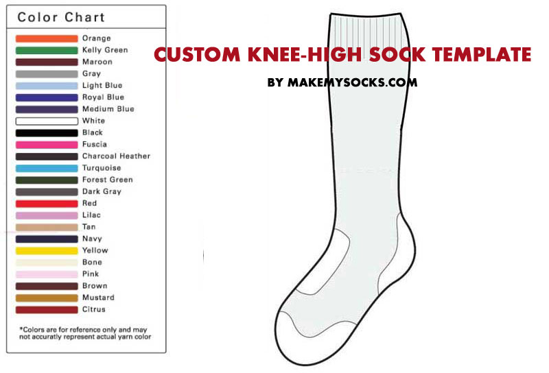 Custom Knee-High Socks Manufacturer | Make My Socks